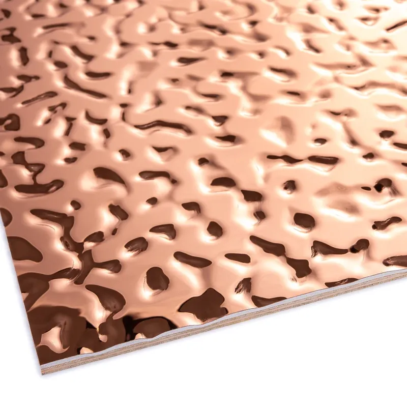 Reducere Panou decorativ metalizat JP-21, Metallic Bronze Wave, 280 x 120 x 0.9 cm, JP Decor Panouri Decorative Metalizate cu Efect 3D