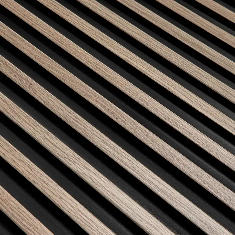 Retur gratuit Riflaj decorativ 3D Lamelli Stretto, Grey Oak, 270x12 cm, Mardom Decor Panouri Decorative Riflate cu Aspect de Stejar Gri