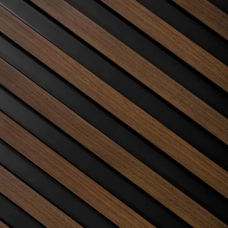 Reducere extra Riflaj decorativ 3D Lamelli Largo, Dark Oak, 270x12 cm, Mardom Decor Panouri Decorative Riflate Stejar Închis