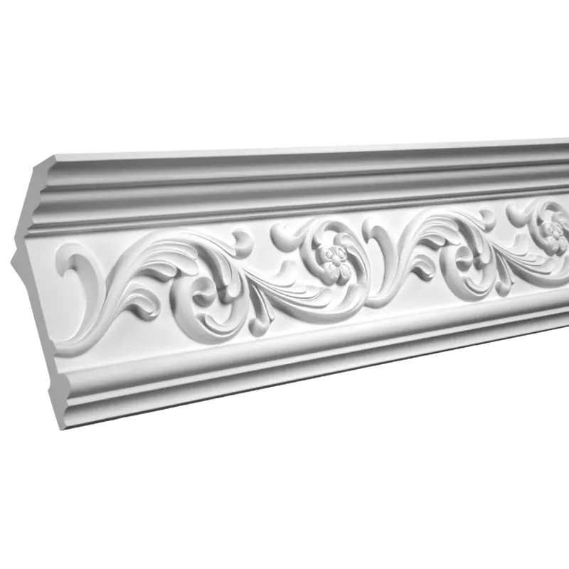 Cumpărături sigure Cornisa decorativa 1.50.163, Dimensiuni 15.1 x 6.5 x 200 cm, Gaudi Decor Cornișe Decorative pentru Un Interior Elegant