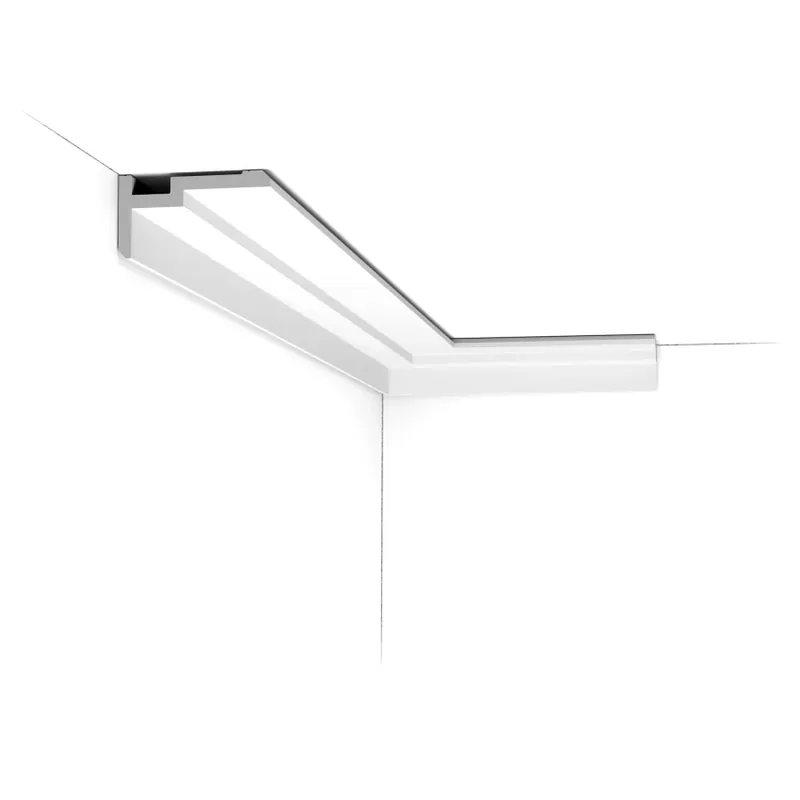 Ofertă exclusivă Cornisa Axxent CX197 U-Steps, L 200 x H 5 x W 9.3 cm Duropolymer® , Orac Decor Cornișe Decorative pentru Tavan