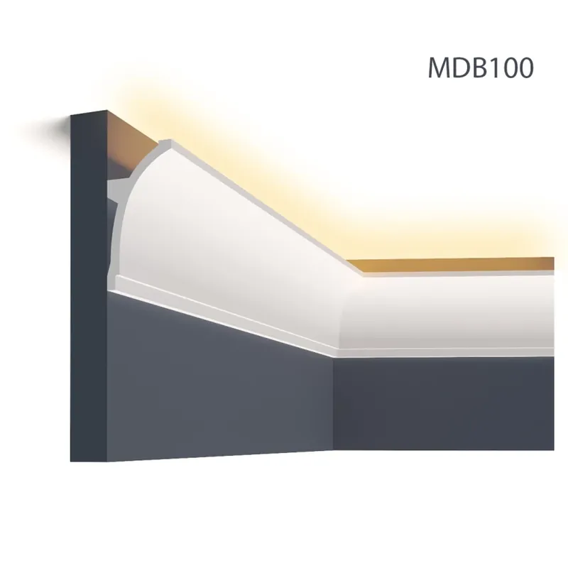 Cornisa decorativa pentru LED MDB100, 200 X 10 X 5 cm, Mardom Decor Cornisa decorativa pentru LED MDB100, 200 X 10 X 5 cm, Mardom Decor Preferatul clienților
