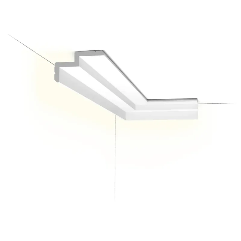 Cornisa Modern C390, Dimensiuni 200 X 6 X 10 cm, Orac Decor Profile Decorative Moderne pentru Iluminat LED Vezi acum