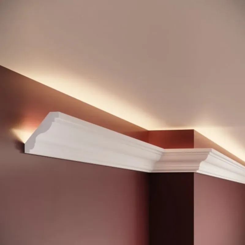 Ofertă limitată Cornisa decorativa din poliuretan P904, Dimensiuni 200 X 5.5 X 5 cm, Manavi Cornișe decorative din poliuretan pentru un design interior elegant