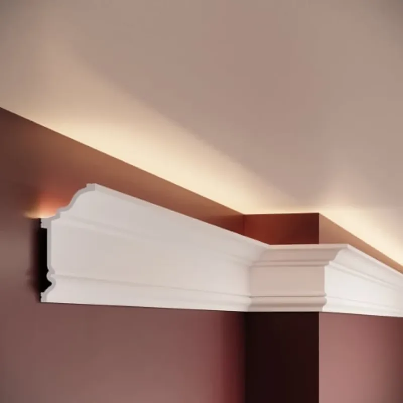 Cornisa decorativa din polimer rigid C19, Dimensiuni 200 X 9.7 X 4.8 cm, Manavi Cornișe decorative din polimer rigid pentru un design interior elegant Comandă acum