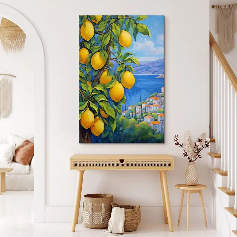 Nu rata Pictură pe pânză Lămâi pe coastă Nr s41667