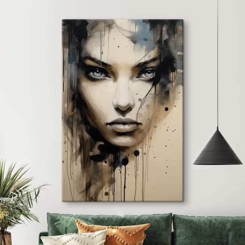 Doar azi Pictură pe pânză Portret feminin abstract Nr s41670