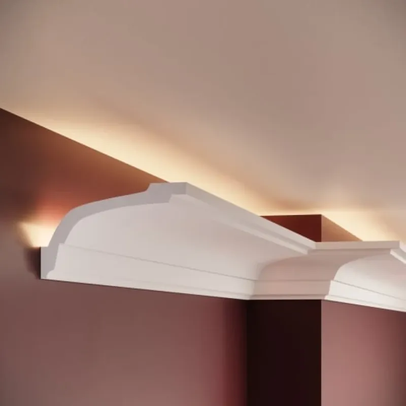 Cornisa decorativa din poliuretan P836, Dimensiuni 200 X 6.5 X 12 cm, Manavi Cornișe Decorative pentru Un Interior Rafinat Vezi acum