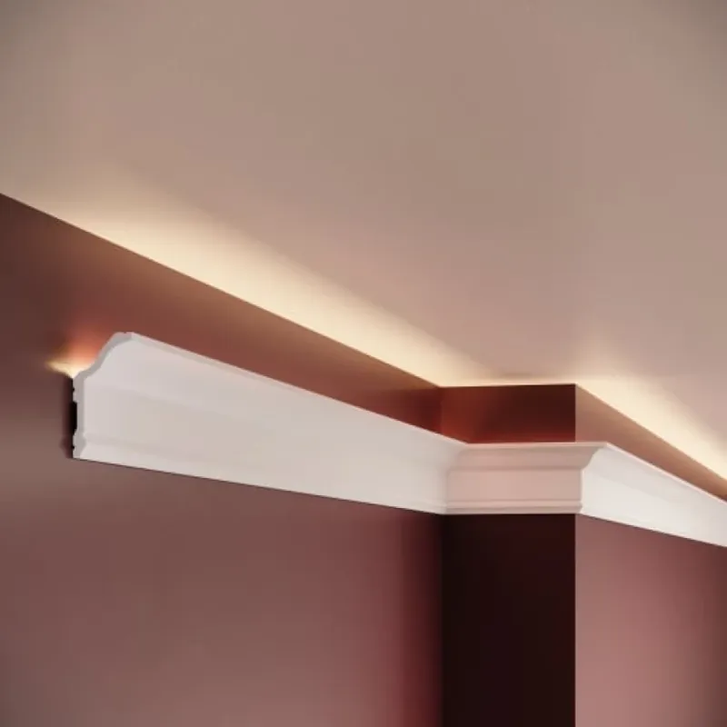 Cornisa decorativa din polimer rigid C23, Dimensiuni 200 X 5.7 X 2.9 cm, Manavi Cornișe decorative pentru un design interior desăvârșit Livrare expres