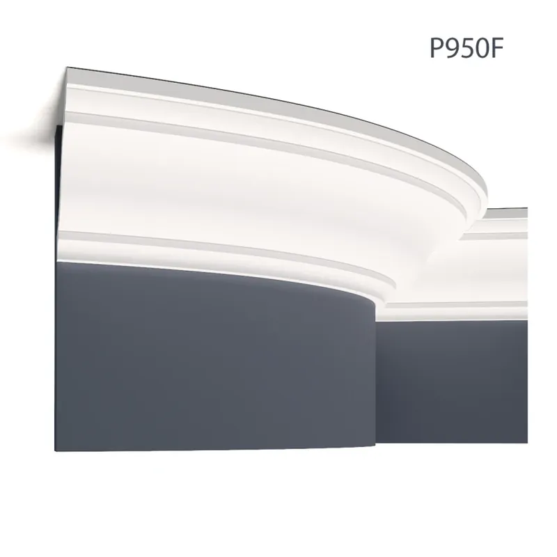 Cornisa decorativa din poliuretan flexibil P950f - 12x11x200 cm, Manavi Cornisa decorativa din poliuretan flexibil P950f - 12x11x200 cm, Manavi Premium