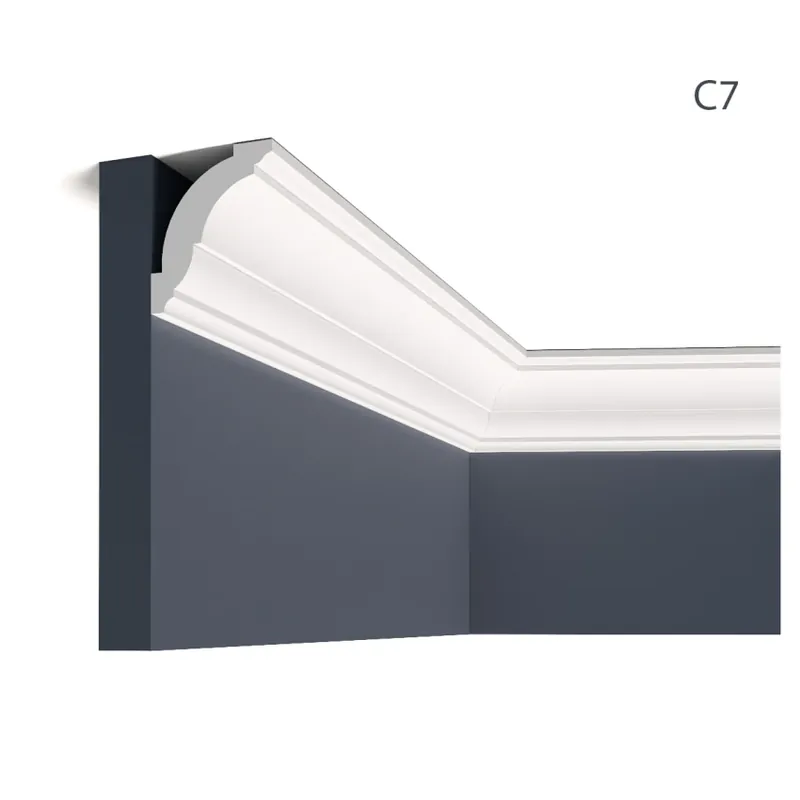 Ieftin Cornisa decorativa din polimer rigid C7 - 7.8x6.6x200 cm, Manavi Cornisa decorativa din polimer rigid C7 - 7.8x6.6x200 cm, Manavi
