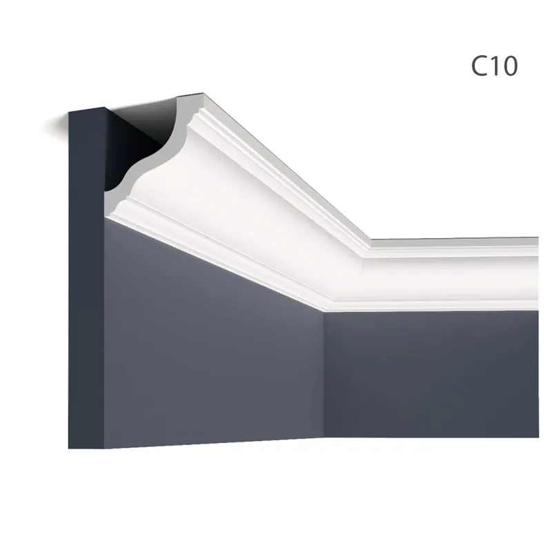 Cornisa decorativa din polimer rigid C10 - 7.8x7.8x200 cm, Manavi Cornisa decorativa din polimer rigid C10 - 7.8x7.8x200 cm, Manavi Plată securizată