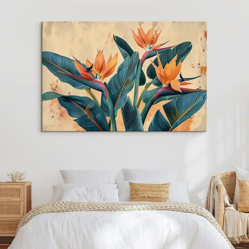 Pictură pe pânză Bananieri tropicali Nr s41863 Retur gratuit
