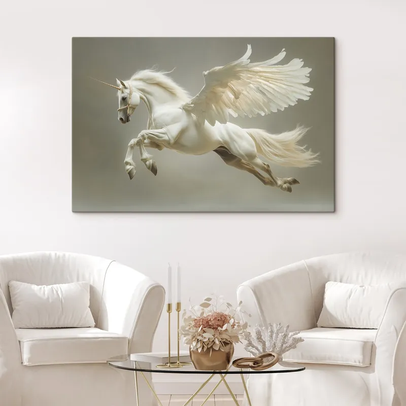 Bestseller Pictură pe pânză Pegasus săritor, un cal înaripat Nr s41875