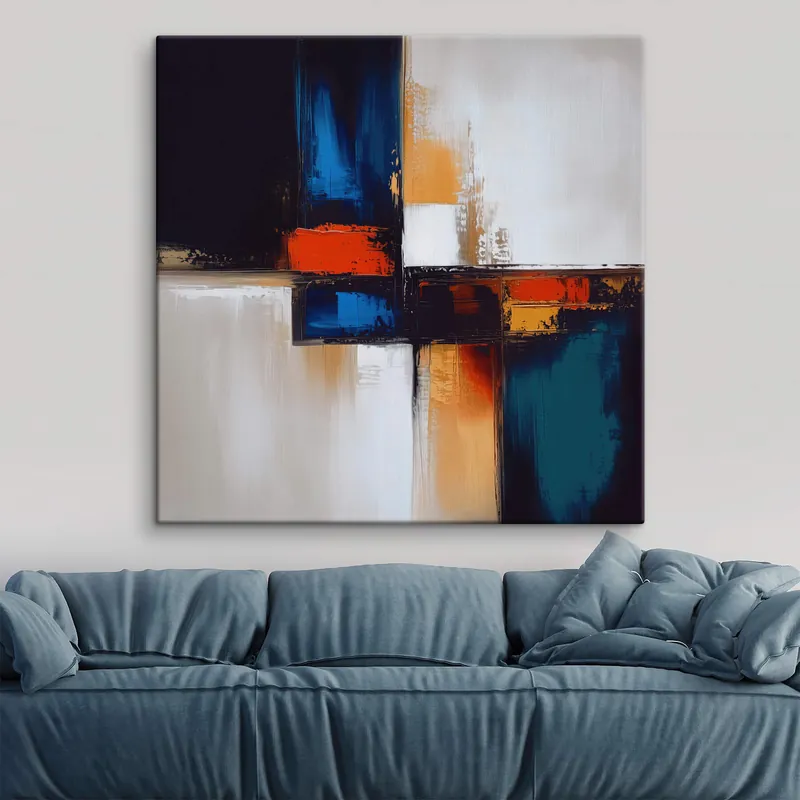 Reducere de preț Pictură pe pânză Abstracție multicoloră Nr s41650