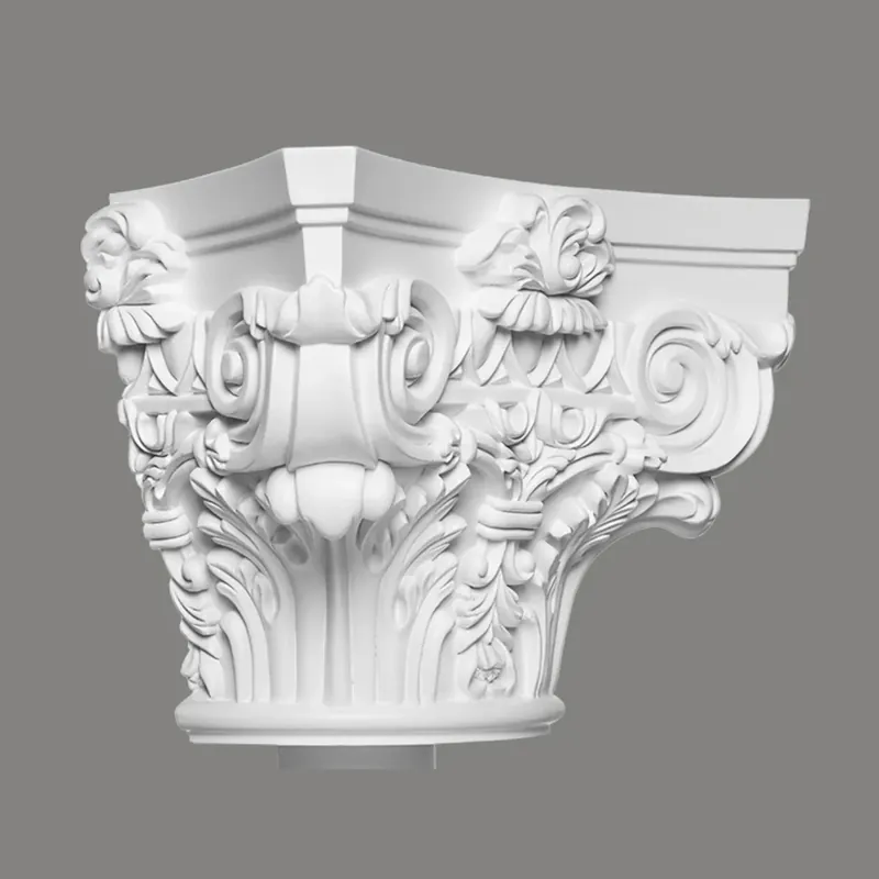 Popular Capitel decorativ C1002-2H pentru semicoloane, 37.5 x 25.7 x 18.7 cm, Mardom Decor Capitel decorativ pentru semicoloane