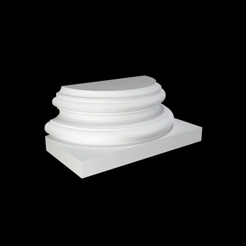 Reducere Bază semicoloană 4.17.002, Dimensiuni 25.3 x 21.7 x 50.7 cm, Gaudi Decor Bază Semicoloană Decorativă