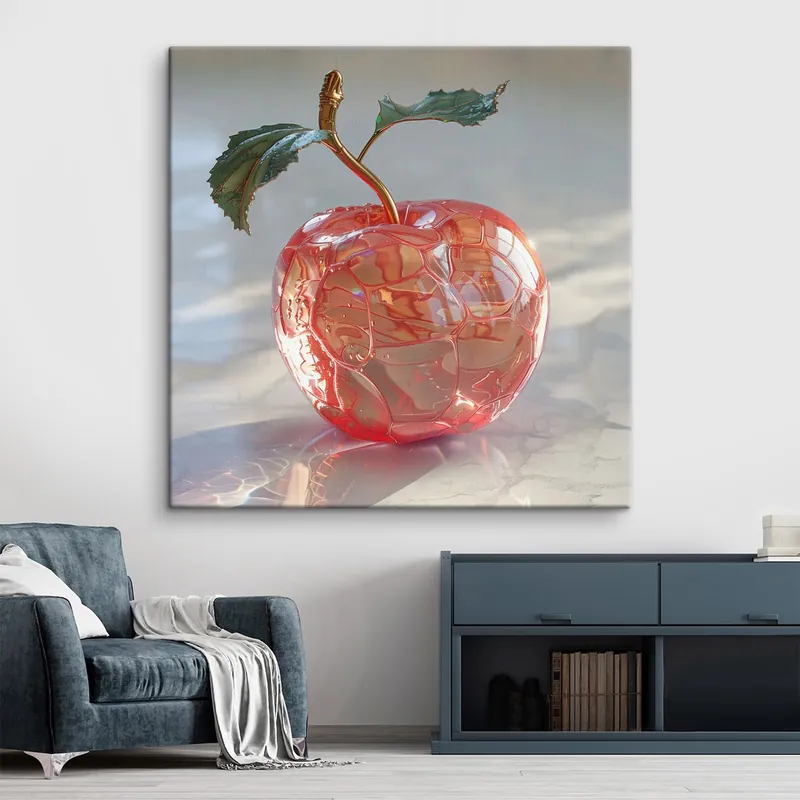 Calitate înaltă Pictură pe pânză Fructe, măr transparent Nr s42070