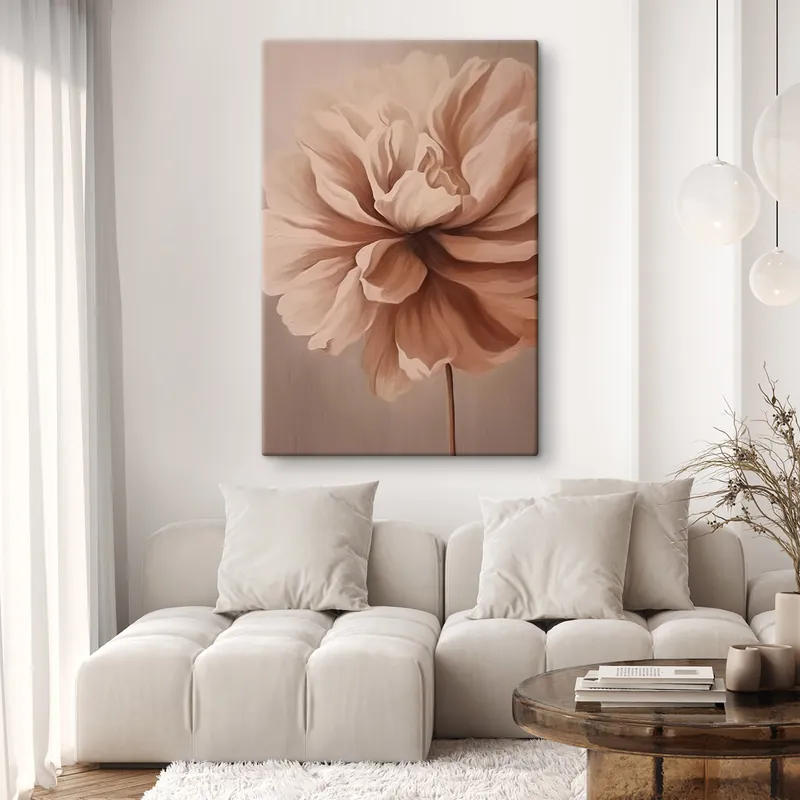 Pictură pe pânză O floare delicată în culori moi Nr s42158 Comandă acum