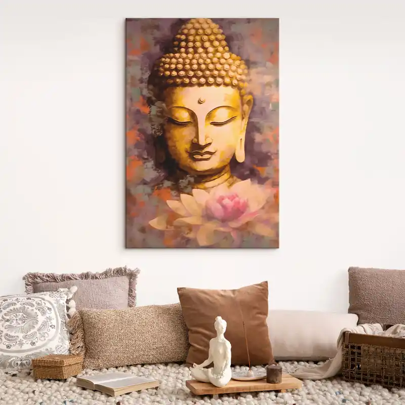 Pictură pe pânză Buddha și lotus Nr s42311 Bestseller