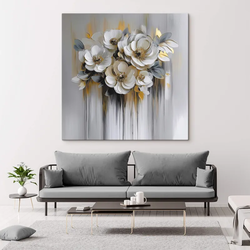 Pictură pe pânză Flori abstracte Nr s42244 Cumpără acum