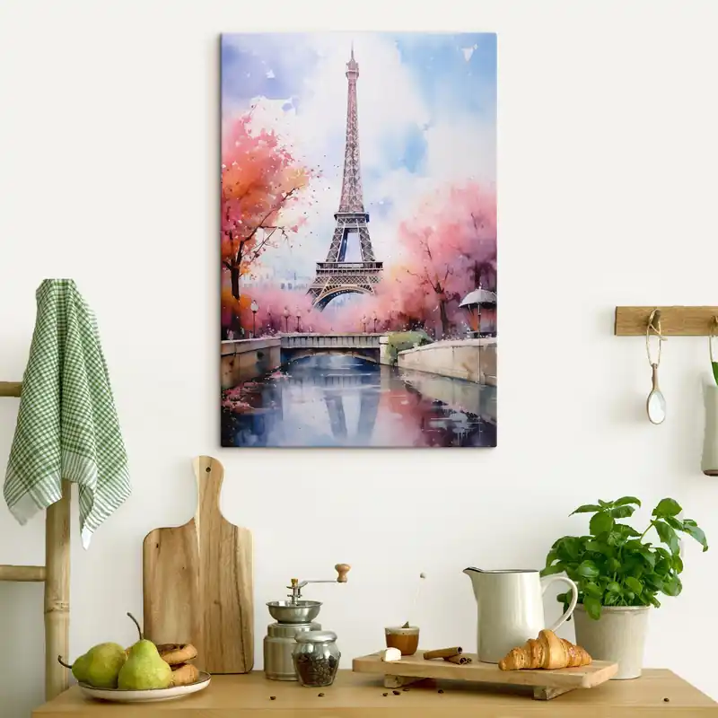Mai ieftin Pictură pe pânză Vedere a Turnului Eiffel Nr s42079