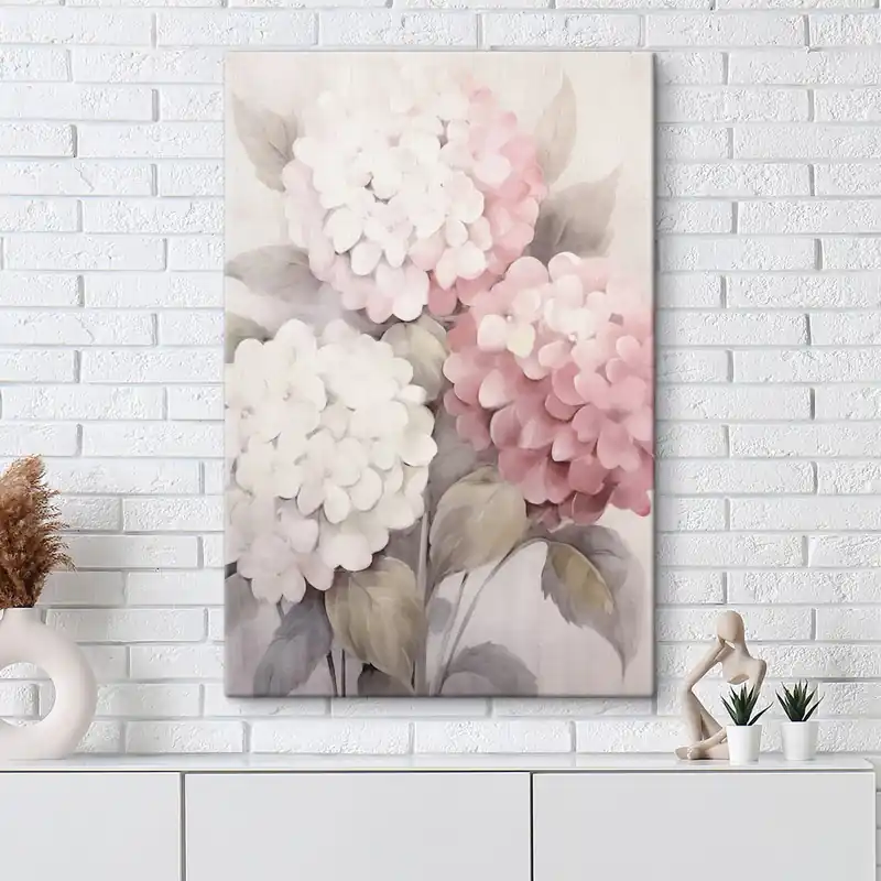 Pictură pe pânză Flori de hortensie Nr s42347 Lichidare de stoc
