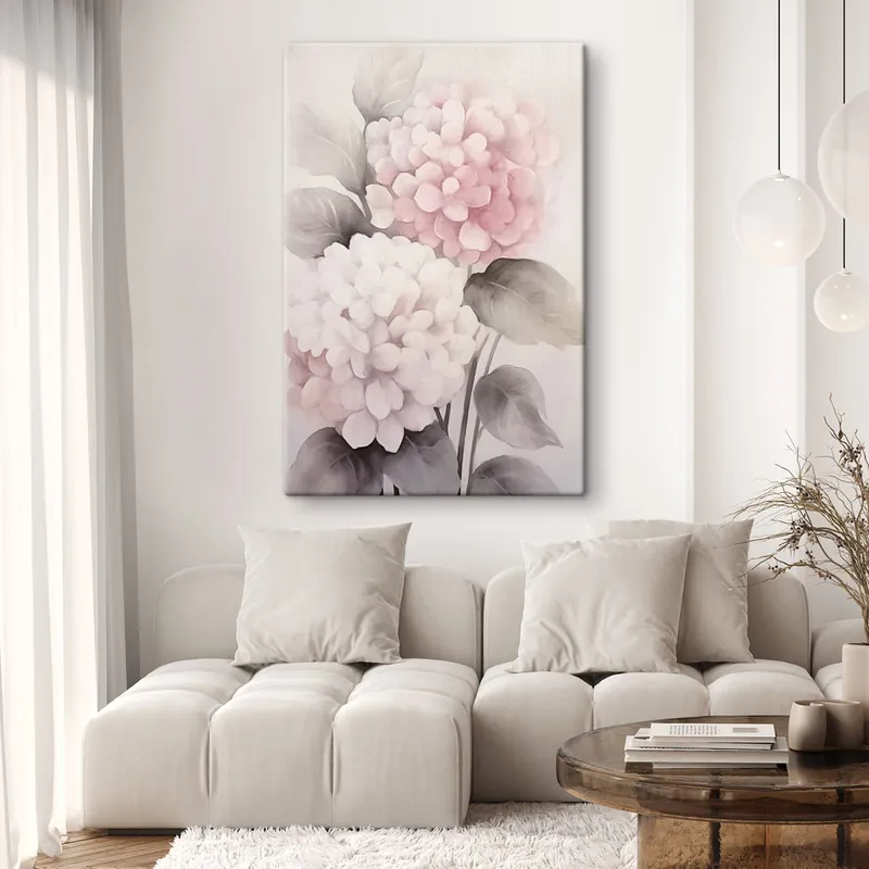 Disponibil imediat Pictură pe pânză Flori de hortensie Nr s42348