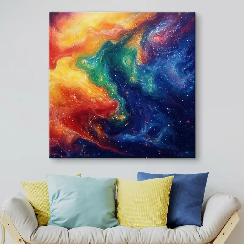 Pictură pe pânză Abstracție în culori strălucitoare Nr s42507 Cel mai bun preț