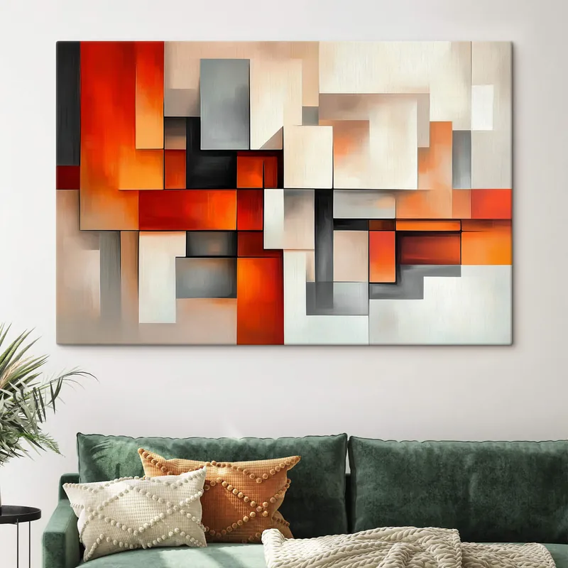 Pictură pe pânză Abstracție geometrică Nr s42554 Retur ușor