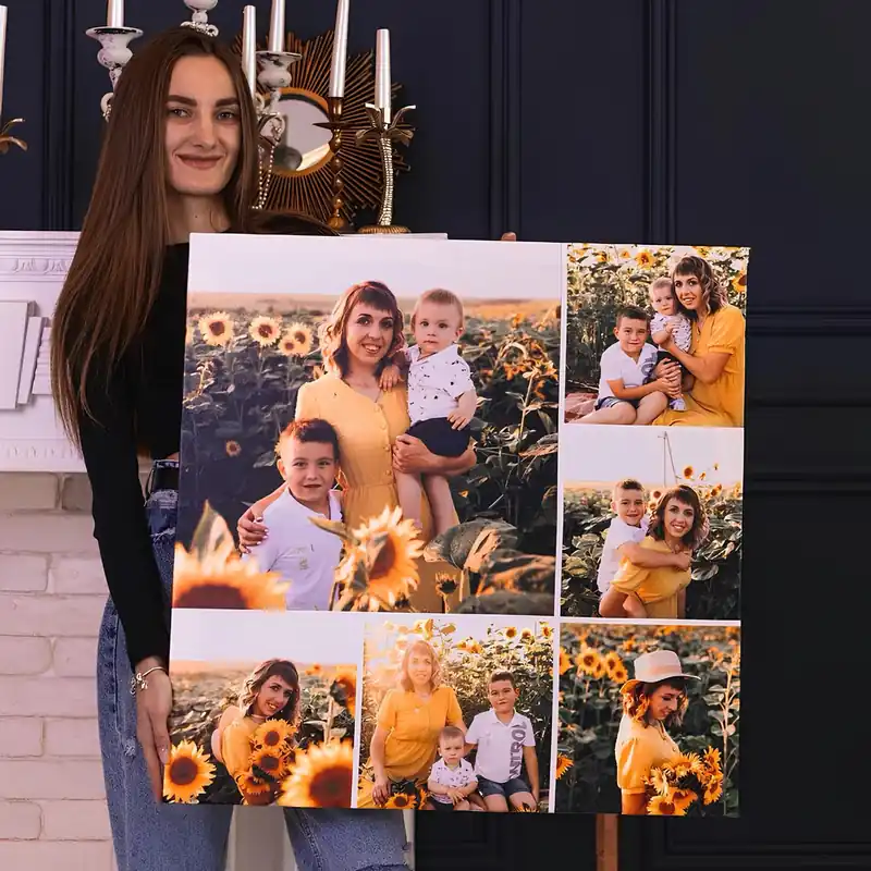 Pictură pe pânză Creează un tablou collage pe pânză din fotografia ta Nr s42679 Retur gratuit