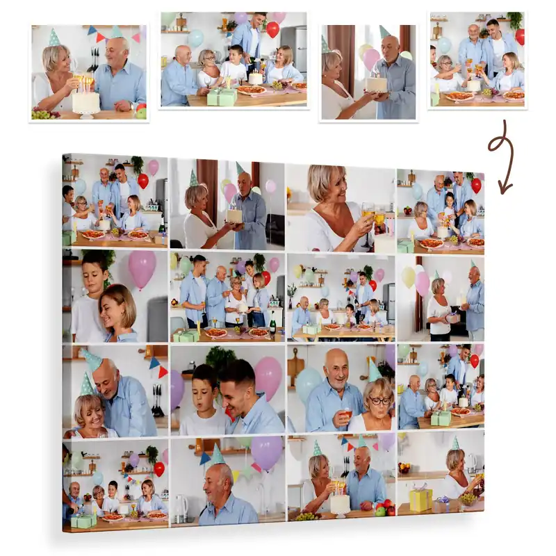 Reducere extra Pictură pe pânză Tablou collage pe pânză ca cadou pentru aniversare Nr s42698