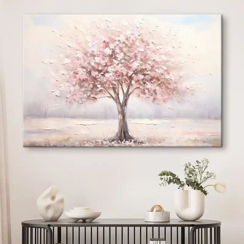 Pictură pe pânză Lemn roz Nr s42629 Premium