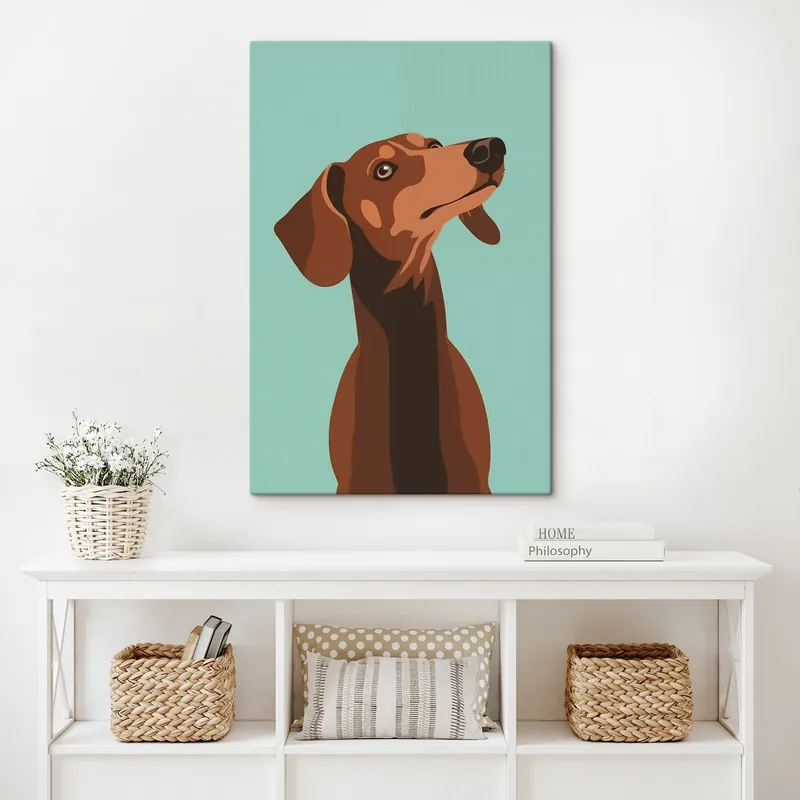 Pictură pe pânză Dachshund Nr s42655 Nu rata
