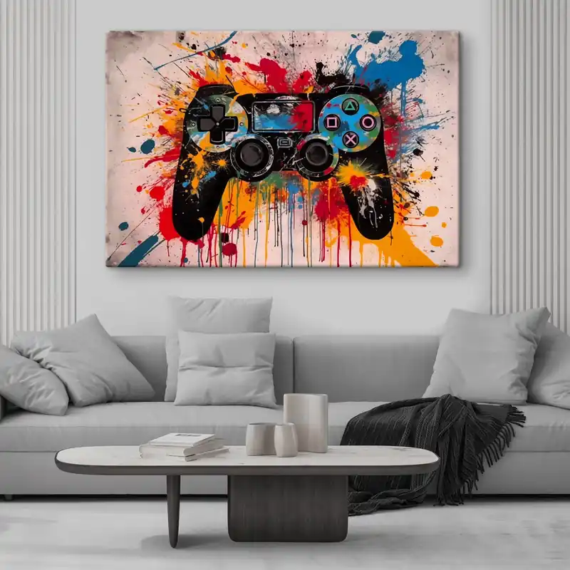 Pictură pe pânză Design grafic al gamepad-ului Nr s42665 Preț mic