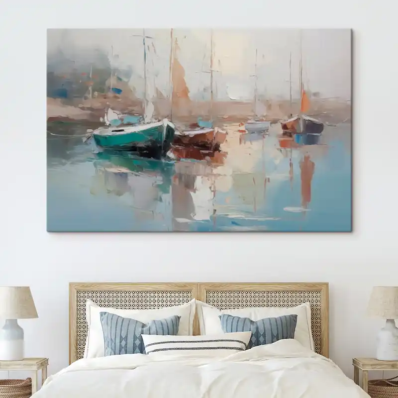 Preț promoțional Pictură pe pânză Bărci imitație de pictură abstractă Nr s42743
