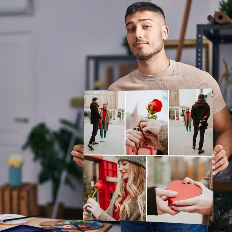 Pictură pe pânză Cumpărați un collage foto pe pânză ca cadou Nr s42808 Reduceri