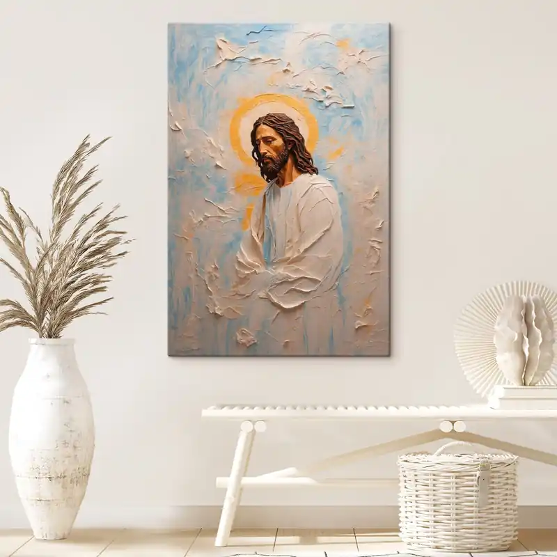 Pictură pe pânză Iisus Hristos în stil pictură în ulei Nr s42768 Cumpără online