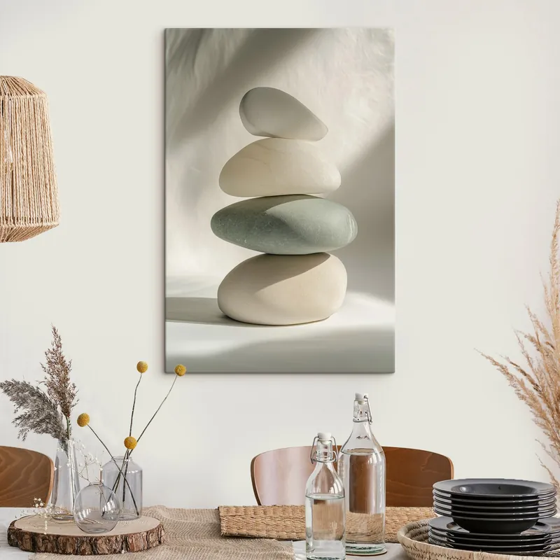 Pictură pe pânză Pietre estetice, realism, decorațiuni interioare, iluminat natural Nr s43048 Plată securizată
