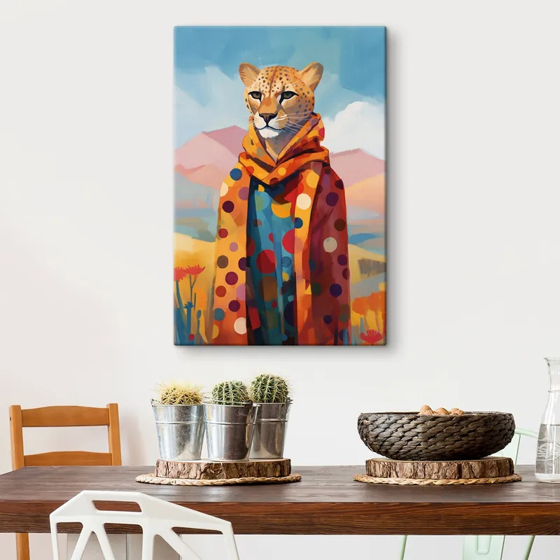 Pictură pe pânză Cheetah elegant Nr s43152 Reducere