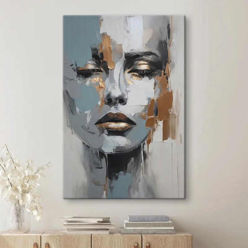 Pictură pe pânză Portret abstract Nr s43197 Ofertă exclusivă