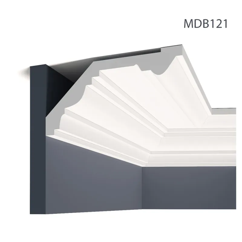 Chilipir Cornisa decorativa MDB121, 200 X 11.6 X 22.4 cm, Mardom Decor Cornisa decorativa MDB121, 200 X 11.6 X 22.4 cm, Mardom Decor