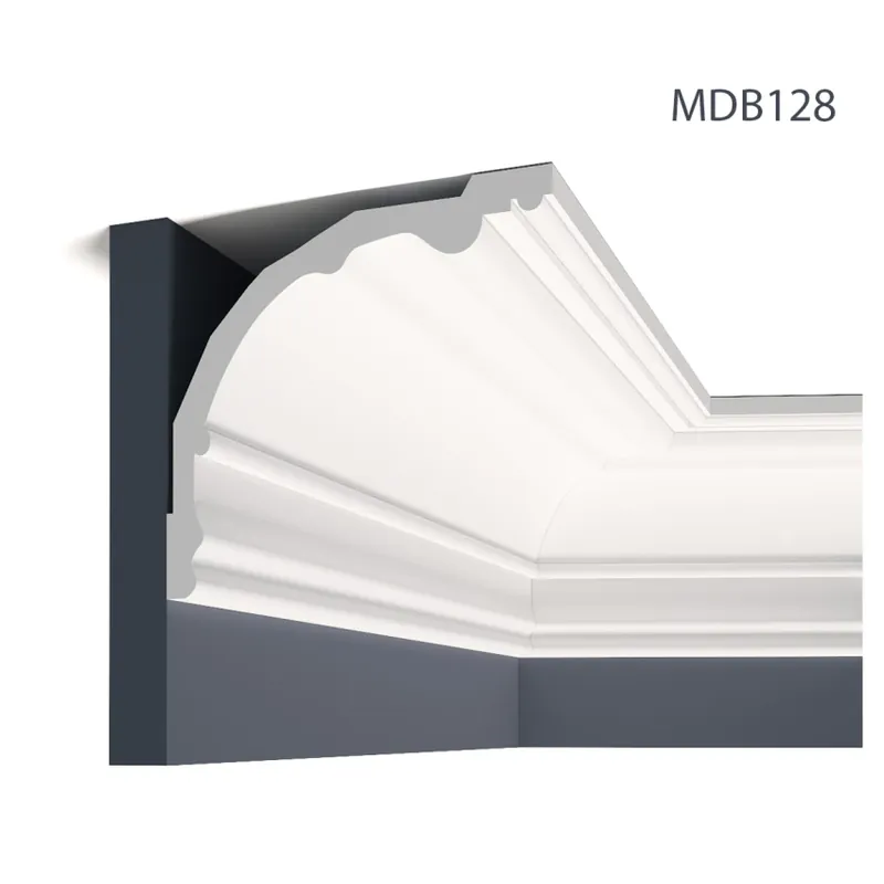 Cornisa decorativa MDB128, 200 X 17 X 17.8 cm, Mardom Decor Cornisa decorativa MDB128, 200 X 17 X 17.8 cm, Mardom Decor Reducere extra