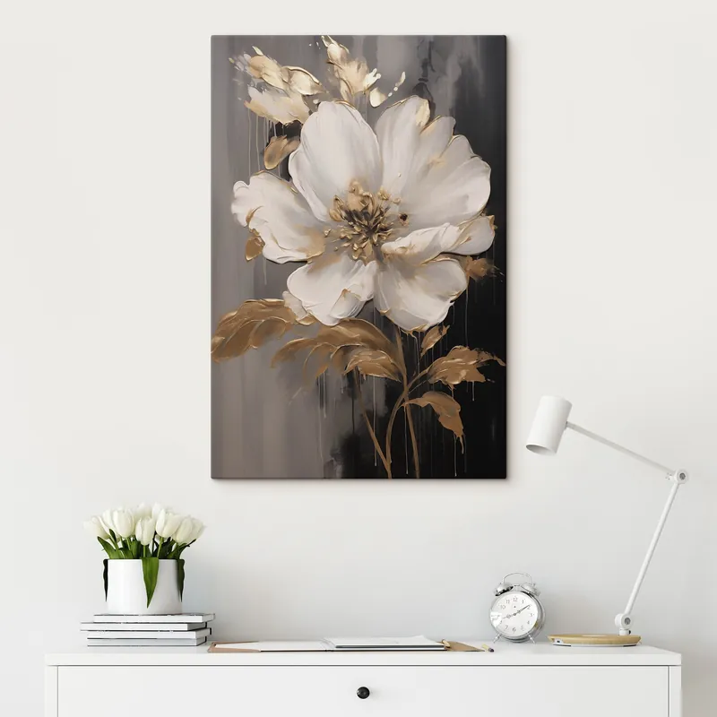 Reduceri Pictură pe pânză Frumoasă floare ușoară Nr s43207