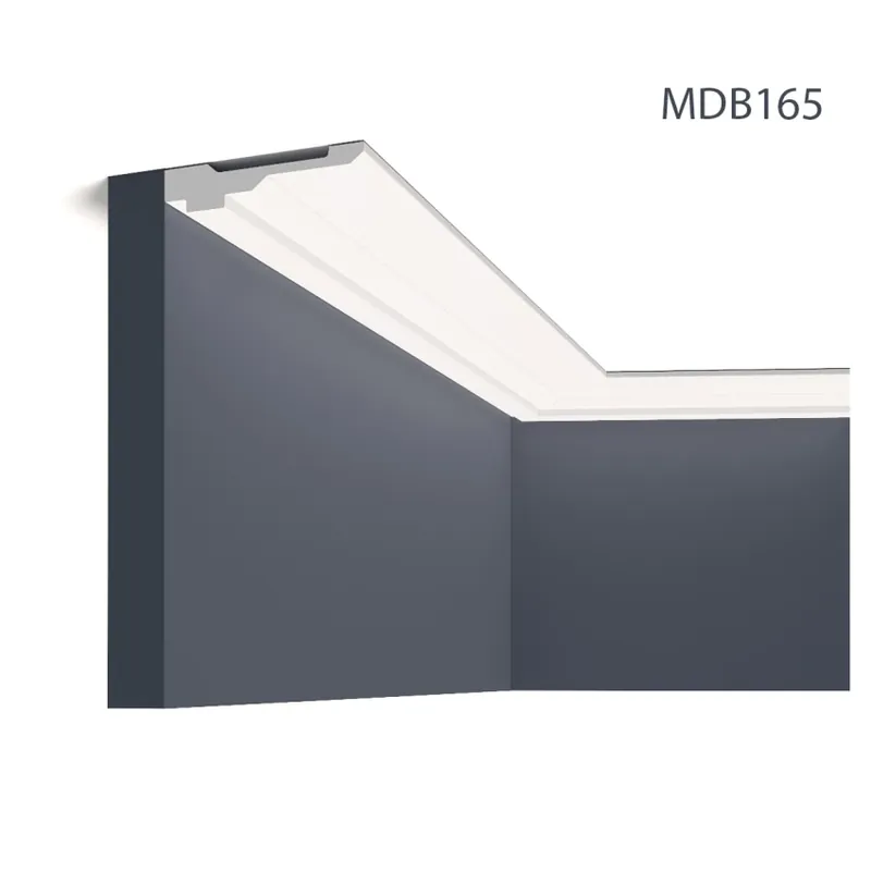 Lichidare de stoc Cornisa decorativa MDB165, 200 X 2.1 X 9.8 cm, Mardom Decor Cornisa decorativa MDB165, 200 X 2.1 X 9.8 cm, Mardom Decor