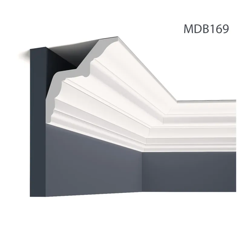 Cornisa decorativa MDB169, 200 X 12.4 X 12.6 cm, Mardom Decor Cornisa decorativa MDB169, 200 X 12.4 X 12.6 cm, Mardom Decor Preț promoțional