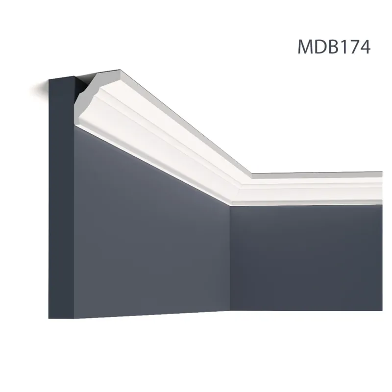 Cornisa decorativa MDB174, 200 X 4.9 X 5.2 cm, Mardom Decor Cornisa decorativa MDB174, 200 X 4.9 X 5.2 cm, Mardom Decor Lichidare de stoc