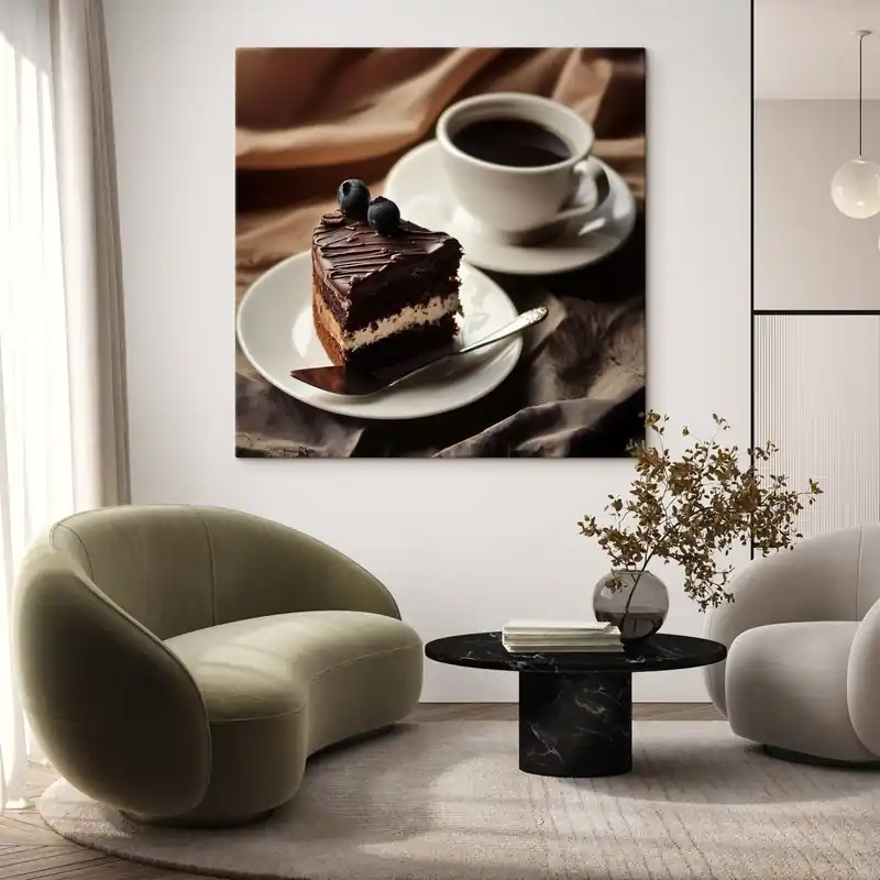 Popular Pictură pe pânză Cafea și prăjituri Nr s43294