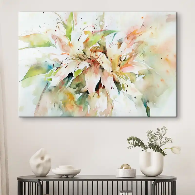 Ofertă specială Pictură pe pânză Desen abstract de flori Nr s43298