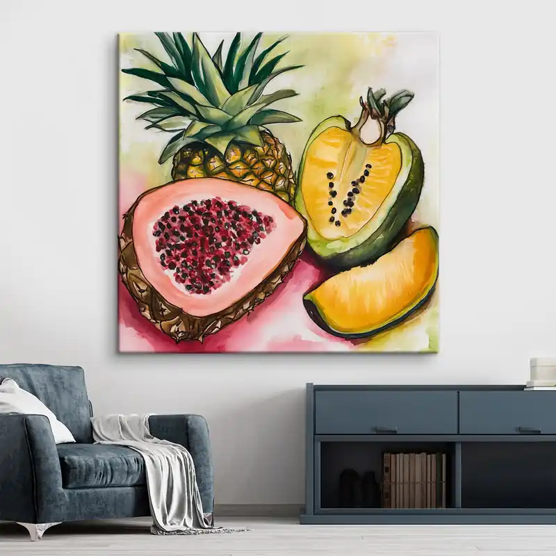Pictură pe pânză Fructe tropicale Nr s43303 Reducere extra